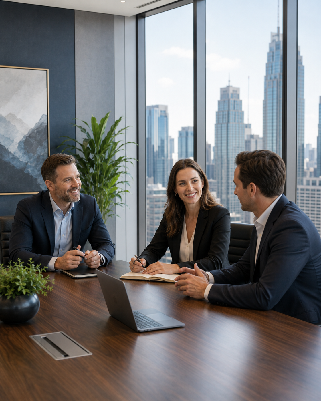 Crossturn Consulting Group with a client team
